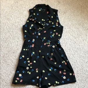 Collared Floral romper